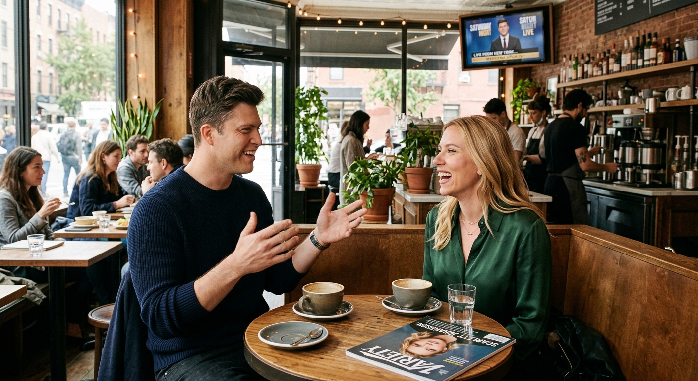 Colin Jost Reveals the Correct Way to Pronounce His Wife Scarlett Johanssons Name!