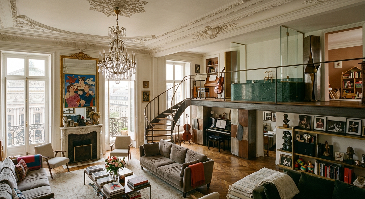 Discover the Stunning Paris Apartment of This Opera Singer!
