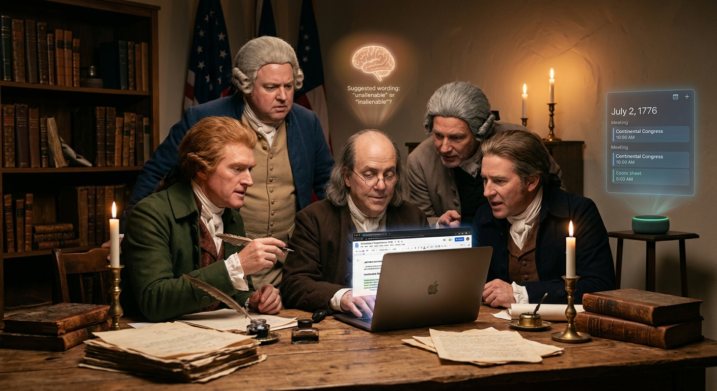 Experience a Revolutionary Twist: Google’s New Commercial Envisions AI-Assisted Declaration of Independence!